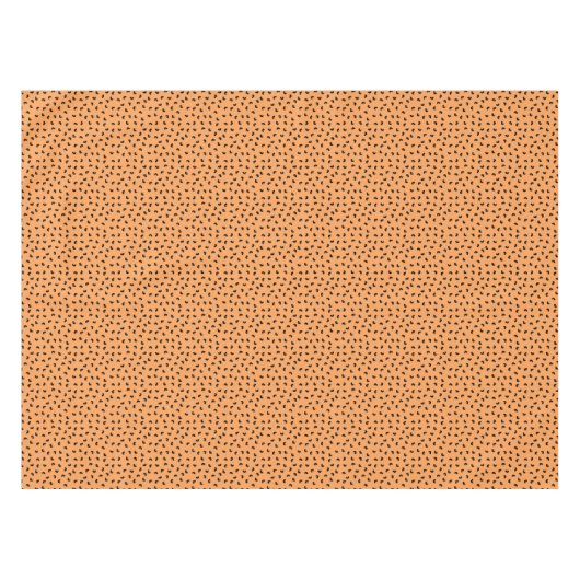NIEDLICHES Katzenmuster Schwarz und Orange Tischdecke (Vorderseite (Horizontal))