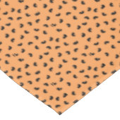 NIEDLICHES Katzenmuster Schwarz und Orange Tischdecke (Schrägansicht)