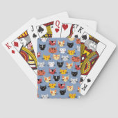 Niedliches Katzenmuster Spielkarten (Rückseite)