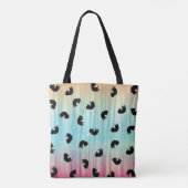 NIEDLICHES Katzenmuster Tasche (Rückseite)