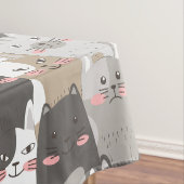 Niedliches Katzenmuster Tischdecke (Beispiel)
