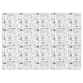 Niedliches Katzenmuster Tischdecke (Vorderseite (Horizontal))