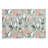 Niedliches Katzenpaar Kissenbezug (Vorderseite-Rechts)