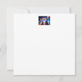 Niedliches Katzenpaar unter dem Sternenhimmel - (Rückseite)