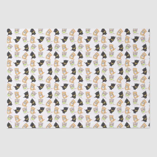 Niedliches Katzenpapier Seidenpapier (Vorderseite)