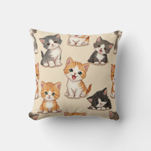 Niedliches Katzenpolster Kissen