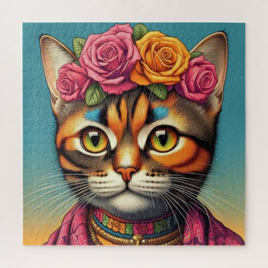 Niedliches Katzenpuzzle! Puzzle (Vertikal)