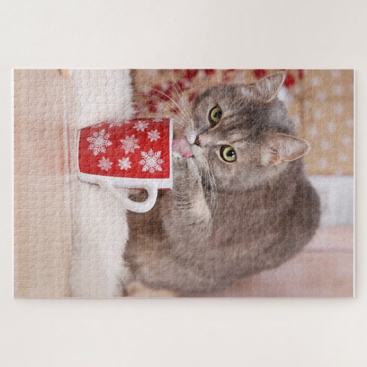 Niedliches Katzenpuzzle Puzzle (Horizontal)