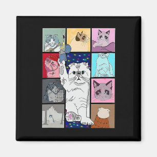 Niedliches Katzenrauchen in meinem Griff verursach Magnet