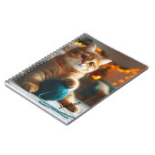 Niedliches Katzenspiralheft Notizblock (Linke Seite)