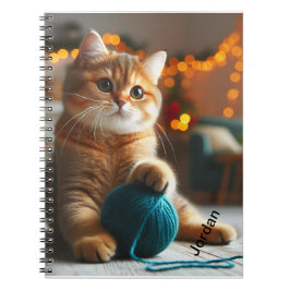 Niedliches Katzenspiralheft Notizblock