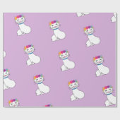 niedliches Katzenverpackungspapier Geschenkpapier (Flach)