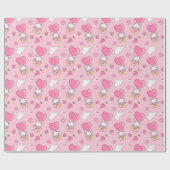 Niedliches Katzenverpackungspapier Geschenkpapier (Flach)