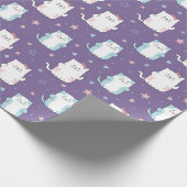 Niedliches Katzenverpackungspapier Geschenkpapier (Ecke)