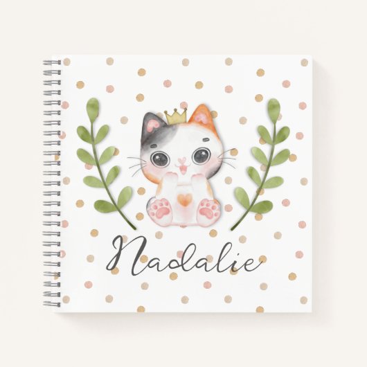 Niedliches katzenweiches Geschlecht neutrales gepu Notizblock (Vorderseite)