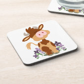 Niedliches Kauen Cartoon Kuh Untersetzer Set (Linke Seite)