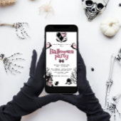 Niedliches Kawai Pink-Halloween-Party Einladung