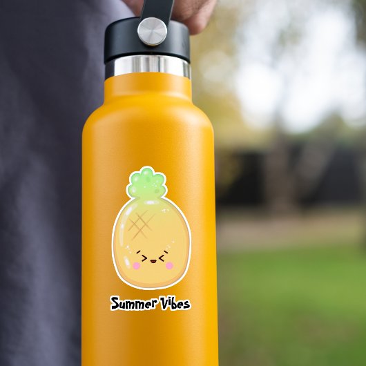 Niedliches Kawaii Ananas Gummi Frucht Aufkleber