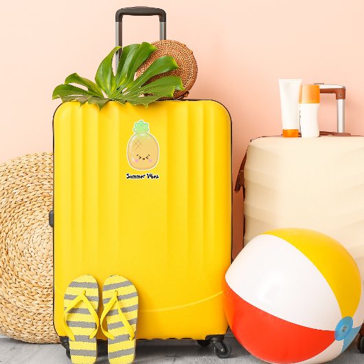 Niedliches Kawaii Ananas Gummi Frucht Aufkleber