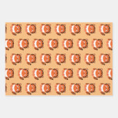 Niedliches kawaii-artiges Tigerpapier Geschenkpapier Set (Vorderseite 3)