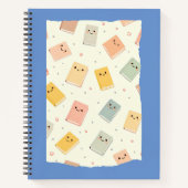 Niedliches Kawaii Books SpiralNotebook Notizblock (Vorderseite)