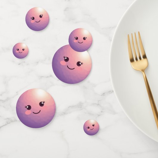 Niedliches Kawaii Bowling Ball Adorable Sweet Kids Konfetti (Gruppe)