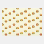 Niedliches Kawaii-Burgermuster Geschenkpapier Set (Vorderseite)