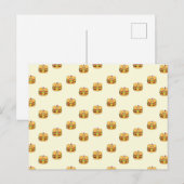 Niedliches Kawaii-Burgermuster Postkarte (Vorne/Hinten)