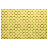 Niedliches Kawaii-Cheeseburger-Muster auf Gelb Stoff (Yard (91,4 cm))