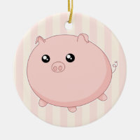 Niedliches Kawaii chubby rosa Schwein