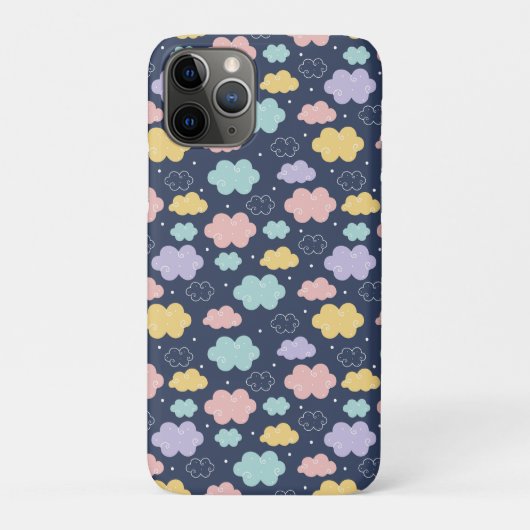 Niedliches Kawaii-Cloud-Muster Case-Mate iPhone Hülle (Rückseite)
