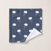 Niedliches Kawaii Cloud Pattern Badetuch Set (Waschlappen)