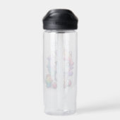 Niedliches Kawaii Einhorn mit Bubble Tee Personali Trinkflasche (Rückseite)