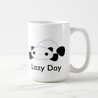 Niedliches kawaii faule Tagespanda-Tasse Kaffeetasse