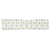 Niedliches Kawaii Frühstücksegi und Sandwich Muste Kurzer Tischläufer (Horizontal)