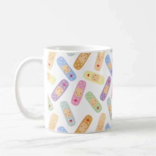 Niedliches Kawaii-Geschenk für Nurse Rainbow Plast Kaffeetasse (Links)