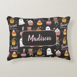 Niedliches Kawaii Halloween Candy Pattern für Kind Dekokissen