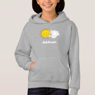 Niedliches Kawaii Happy Sunshine Monogramm Fügen Hoodie