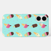 Niedliches Kawaii Ice Cream Muster Case-Mate iPhone Hülle (Rückseite (Horizontal))