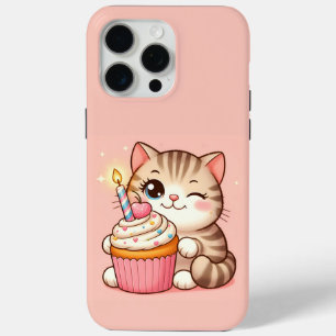 Niedliches Kawaii Kätzchen mit Cupcake Case-Mate iPhone Hülle
