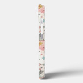 Niedliches Kawaii-Katzenpastellmuster Case-Mate iPhone Hülle (Rückseite / Links)