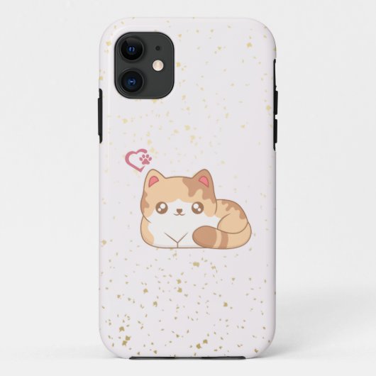 Niedliches Kawaii Katzentelefongehäuse 11 iPhone Case-Mate iPhone Hülle (Rückseite)