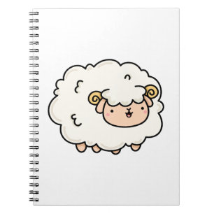 Niedliches Kawaii-Little-Lamm Notizblock
