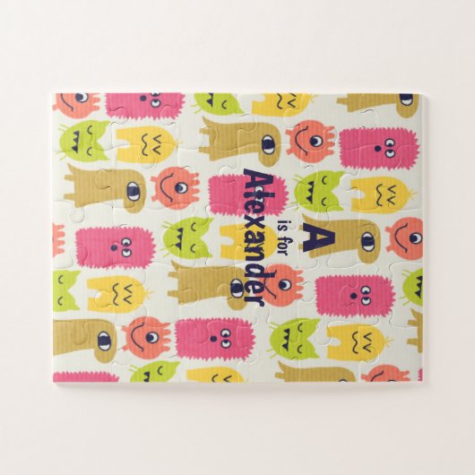 Niedliches Kawaii-Monsterkind Puzzle (Horizontal)