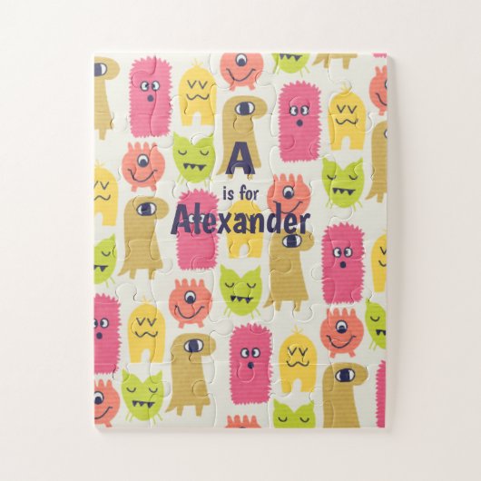 Niedliches Kawaii-Monsterkind Puzzle (Vertikal)