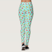 Niedliches Kawaii-Muster für Ananas und Wassermelo Leggings (Rückseite)