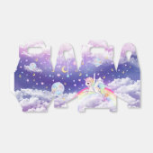 Niedliches Kawaii-Pastellfarben mit Regenbogengala Geschenkschachtel (Ungefaltet)