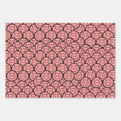 Niedliches Kawaii Pink Pigments & Ferkel Muster Ve Geschenkpapier Set (Vorderseite 3)