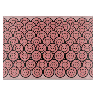 Niedliches Kawaii Pink Pigments & Ferkel Muster Ve Schneidebrett