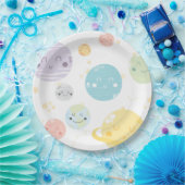 Niedliches Kawaii Raum-Stern-u. Pappteller (Party)